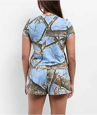 Empyre x Realtree EDGE Colors Blue Camo Boxy Crop T-Shirt