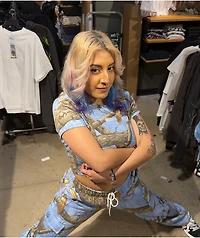 Empyre x Realtree EDGE Colors Blue Camo Crop T-Shirt