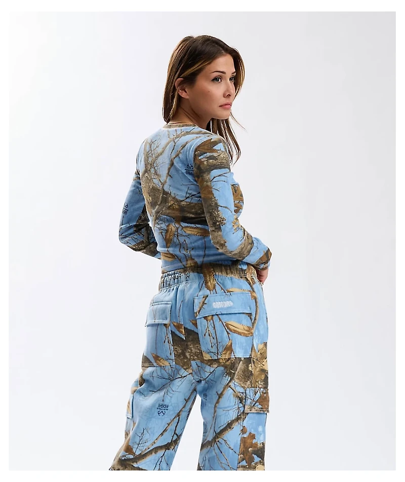 Empyre x Realtree EDGE Colors Blue Camo Long Sleeve Thermal T-Shirt