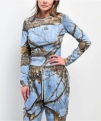 Empyre x Realtree EDGE Colors Blue Camo Long Sleeve Thermal T-Shirt