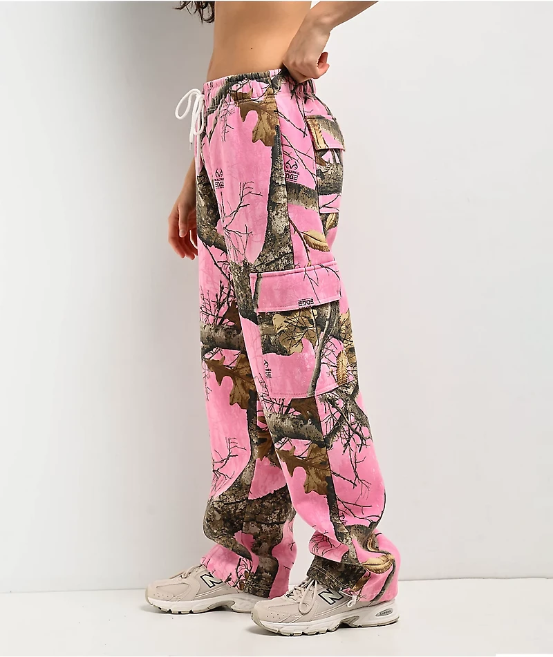 Empyre x Realtree EDGE Colors Pink Cargo Sweatpants