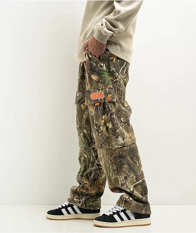 Pantalon Survêtement Vintage Jerzees Outdoors Realtree - Camo Feuille - Homme L - Baggy