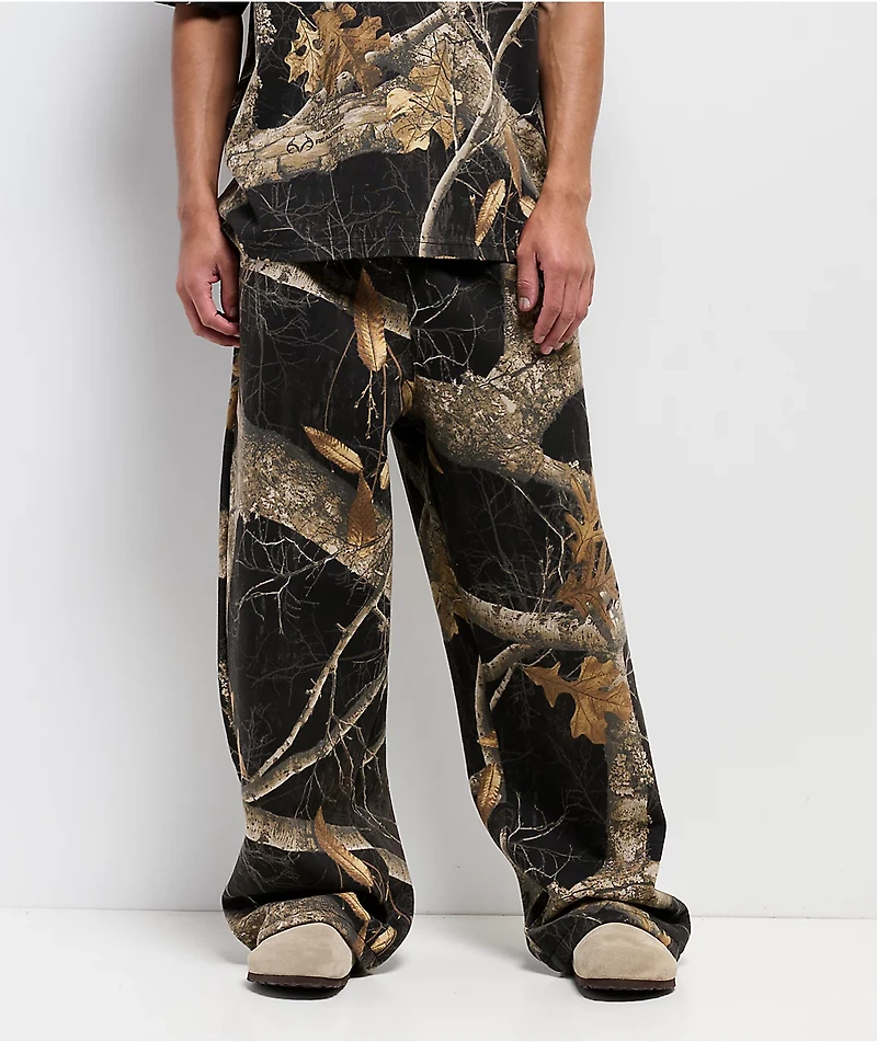 Empyre x Realtree Edge Black Camo Baggy Sweatpants