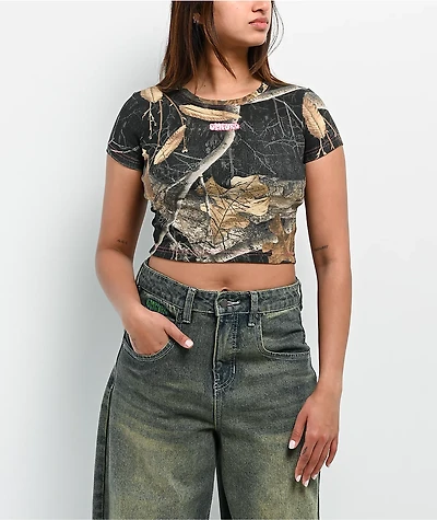 Empyre x Realtree Edge Black Camo Crop T-Shirt