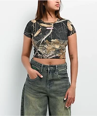 Empyre x Realtree Edge Black Camo Crop T-Shirt