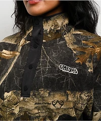 Empyre x Realtree Edge Black Quarter Button Up Fleece Jacket