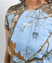Empyre x Realtree Edge Blue Camo Boxy Crop T-Shirt