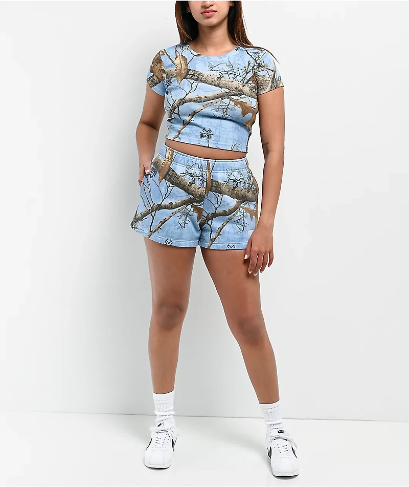 Empyre x Realtree Edge Blue Camo Crop T-Shirt