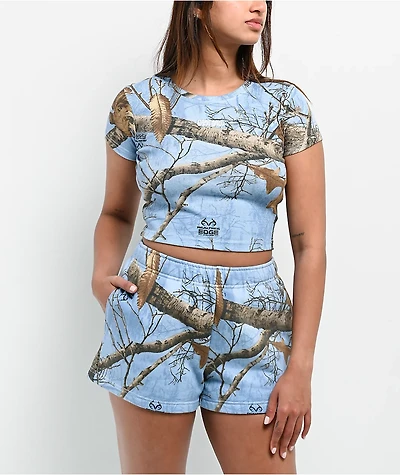 Empyre x Realtree Edge Blue Camo Crop T-Shirt
