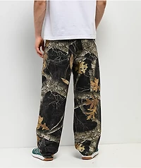 Empyre x Realtree Edge Double Knee Black Camo Canvas Loose Fit Skate Pants