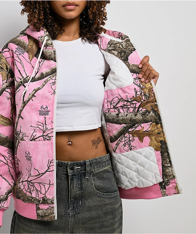 Empyre x Realtree Pink Camo Hooded Canvas Jacket