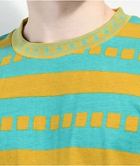 Enjoi Big Kahuna Teal & Orange Stripe T-Shirt