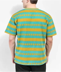 Enjoi Big Kahuna Teal & Orange Stripe T-Shirt