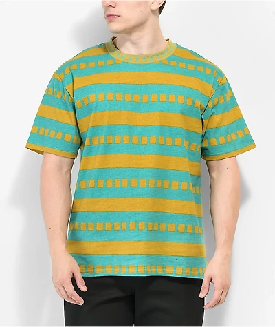 Enjoi Big Kahuna Teal & Orange Stripe T-Shirt