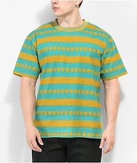 Enjoi Big Kahuna Teal & Orange Stripe T-Shirt