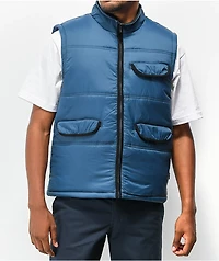 Enjoi Titanic Navy Puffer Vest