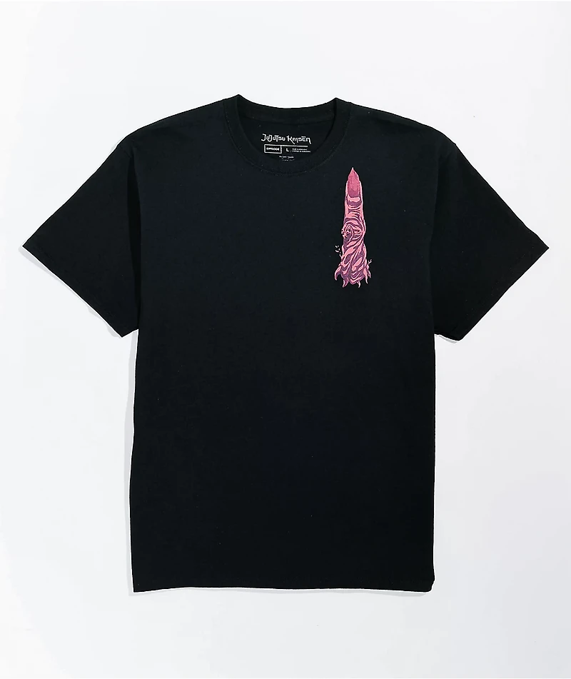 Episode x Jujutsu Kaisen Cursed Finger Black T-Shirt