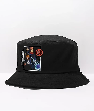 Episode x Jujutsu Kaisen First Years Black Bucket Hat