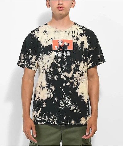 Episode x Jujutsu Kaisen Itadori Black Bleach Dye T-Shirt