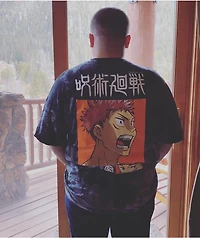 Episode x Jujutsu Kaisen Itadori Black Tie Dye T-Shirt