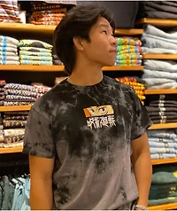 Episode x Jujutsu Kaisen Itadori Black Tie Dye T-Shirt