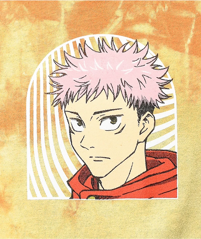 Episode x Jujutsu Kaisen Itadori Orange Tie Dye T-Shirt
