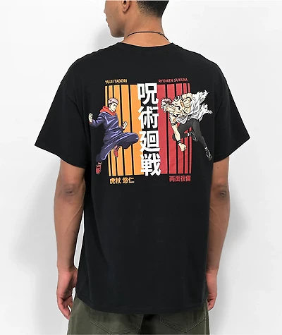 Episode x Jujutsu Kaisen Itadori vs Sukuna Black T-Shirt