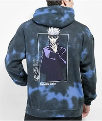 Episode x Jujutsu Kaisen Laughing Gojo Black & Blue Tie Dye Hoodie
