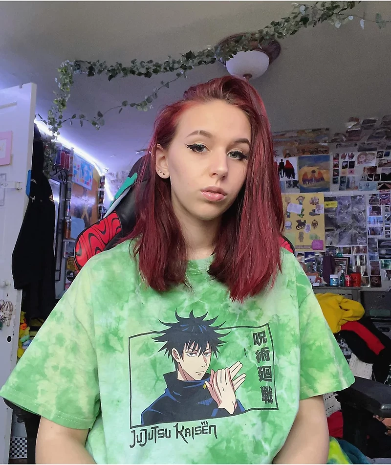 Episode x Jujutsu Kaisen Megumi Box Green Tie Dye T-Shirt
