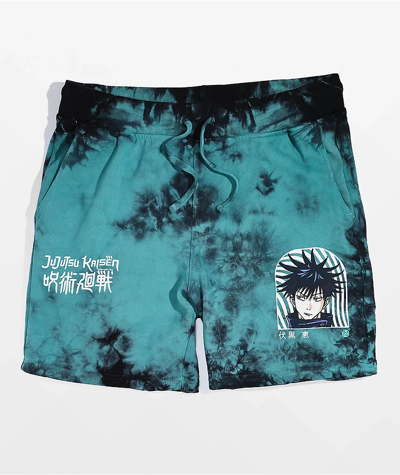 Episode x Jujutsu Kaisen Megumi Green Tie Dye Sweat Shorts