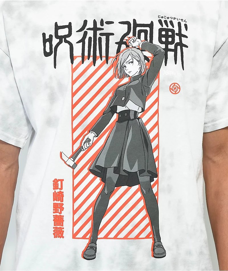 Episode x Jujutsu Kaisen Nobara White Tie Dye T-Shirt