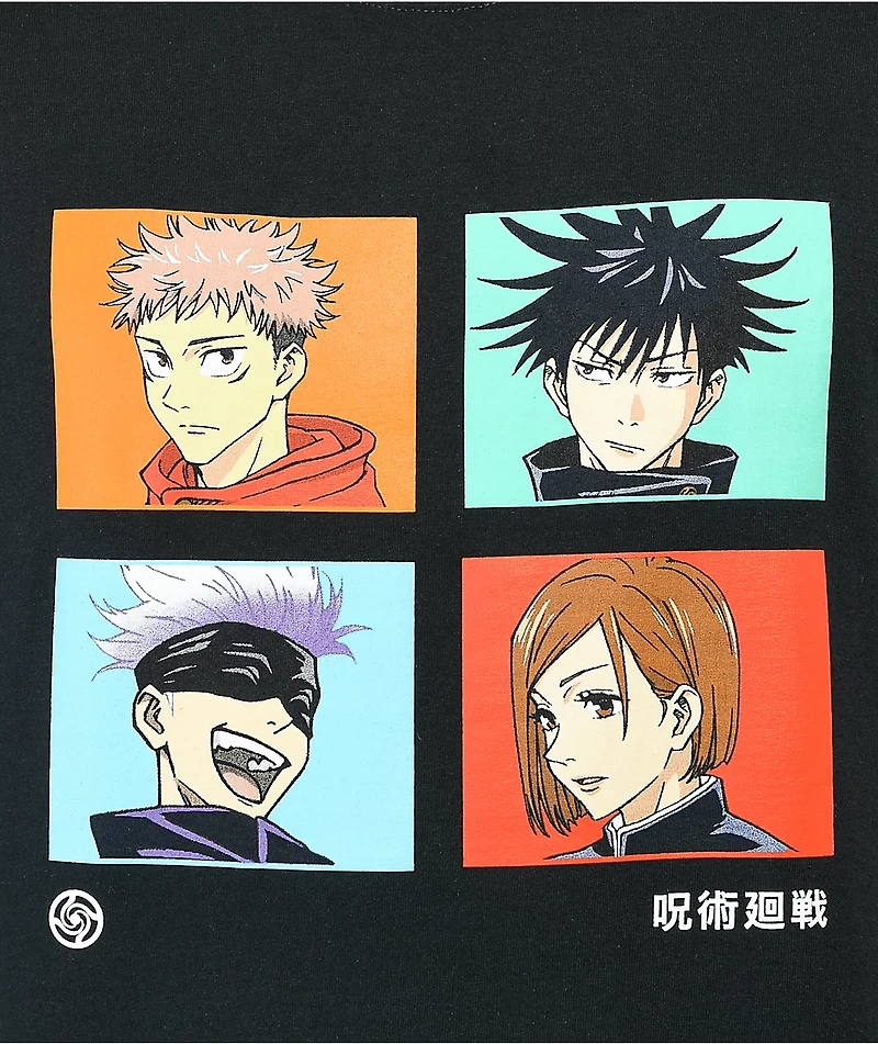 Episode x Jujutsu Kaisen Panels Black T-Shirt