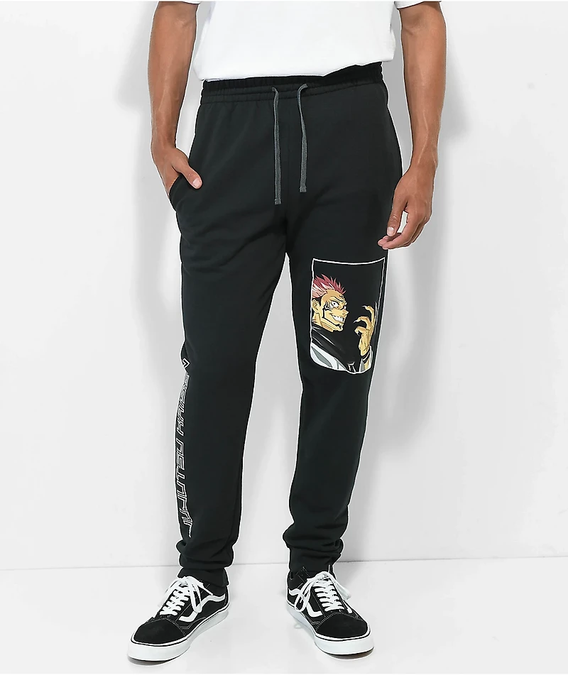 Episode x Jujutsu Kaisen Ryomen Sukuna Black Sweatpants