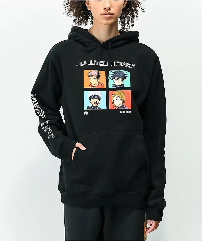 Episode x Jujutsu Kaisen Squad Black Hoodie