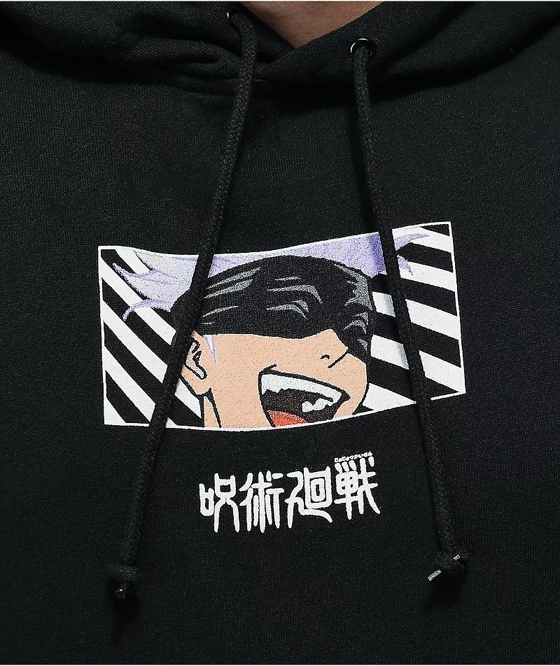 Episode x Jujutsu Kaisen Standing Gojo Black Hoodie