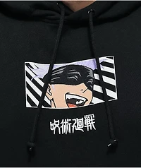 Episode x Jujutsu Kaisen Standing Gojo Black Hoodie