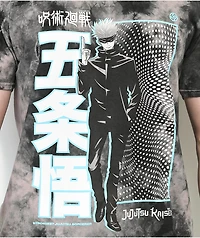 Episode x Jujutsu Kaisen Standing Gojo Black Tie Dye T-Shirt