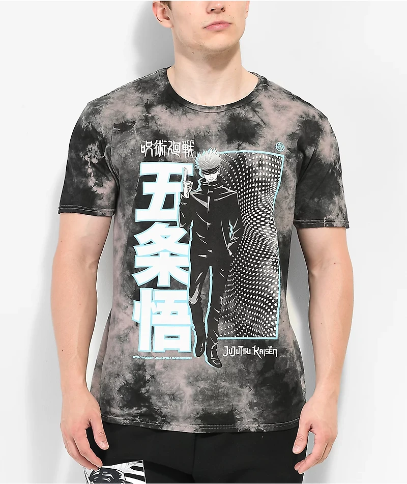 Episode x Jujutsu Kaisen Standing Gojo Black Tie Dye T-Shirt
