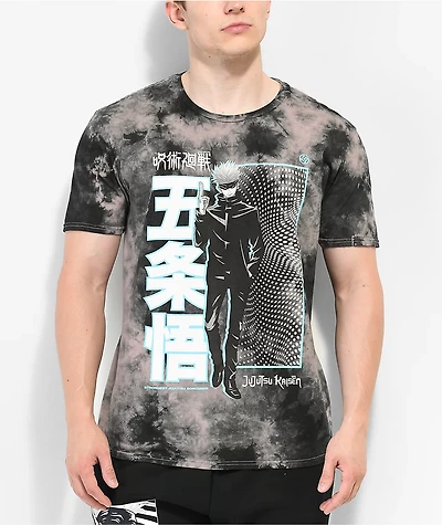 Episode x Jujutsu Kaisen Standing Gojo Black Tie Dye T-Shirt