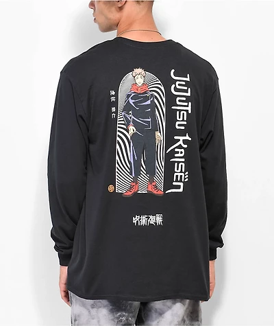Episode x Jujutsu Kaisen Yuji Black Long Sleeve T-Shirt