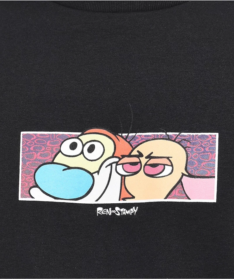 Episode x Ren & Stimpy Blocked Black T-Shirt