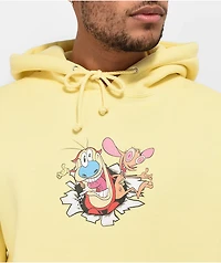 Episode x Ren & Stimpy Happy Joy Yellow Hoodie