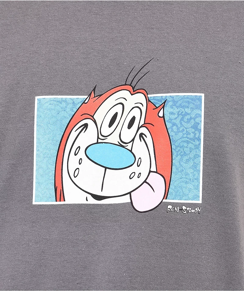 Episode x Ren & Stimpy Head Charcoal T-Shirt