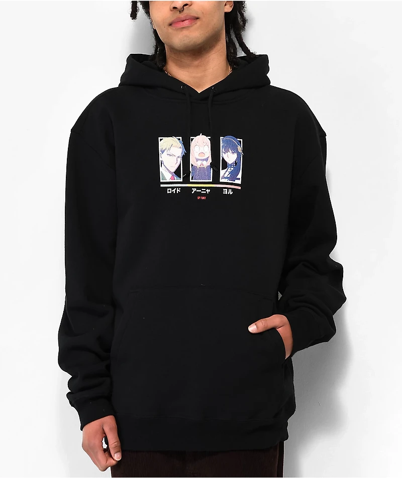 Episode x Spy Family Trio Black Hoodie
