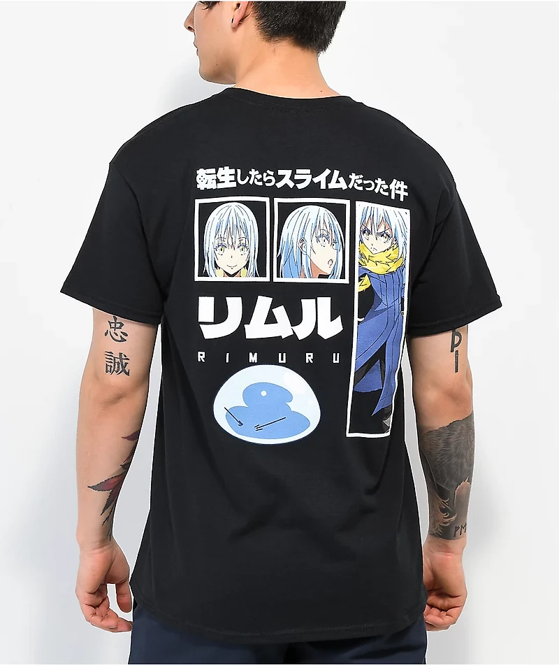 Episode x That Time I Got Reincarnated as a Slime Rimuru Black T-Shirt