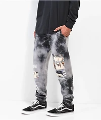 Episode x jujutsu Kaisen Black Tie Dye Sweatpants