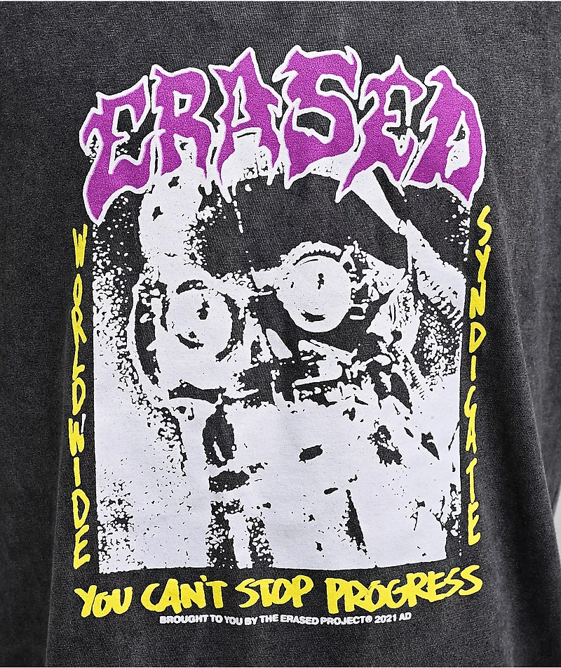 Erased Hardware Black Wash T-Shirt