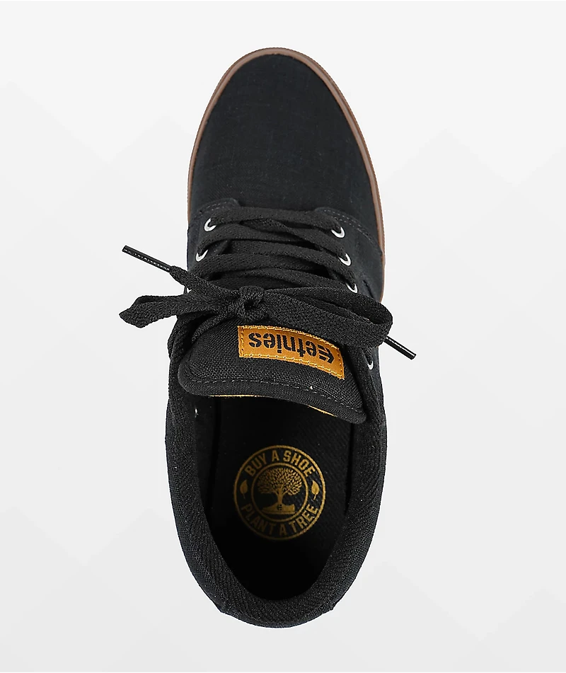 Etnies Barge LS Black & Gum Skate Shoes