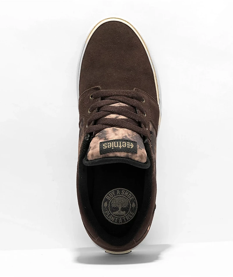 Etnies Barge LS Dark Brown, Black & Brown Skate Shoes