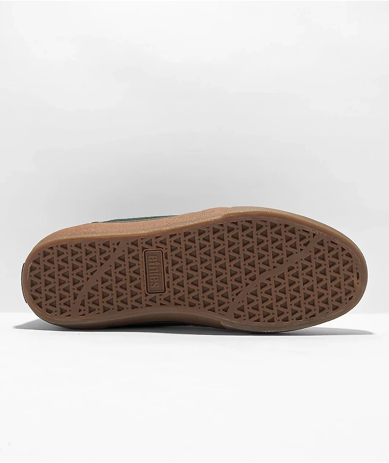 Etnies Barge LS Green & Gum Skate Shoes